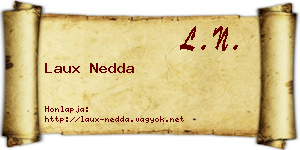 Laux Nedda névjegykártya